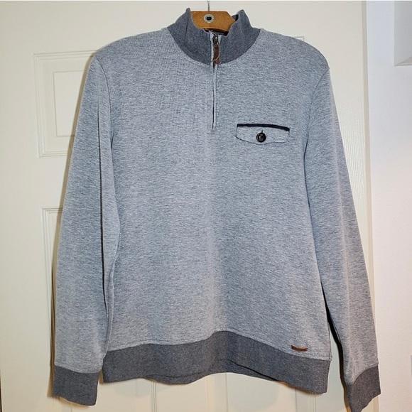 Ted Baker Bevyhil Men’s Quarter 1/4 Zip Pullover Sweater - Picture 2 of 5